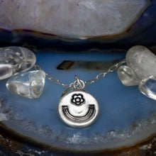 Load image into Gallery viewer, Olliebearboo Designs - rainbow reflection necklace in fine silver
