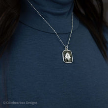 Load image into Gallery viewer, Anemone Necklace in fine silver-Ready to ship
