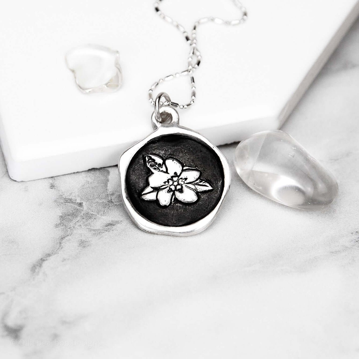 Forget-Me-Not Necklace-customizable