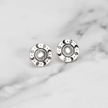 Load image into Gallery viewer, Celestial Little Sun Earrings
